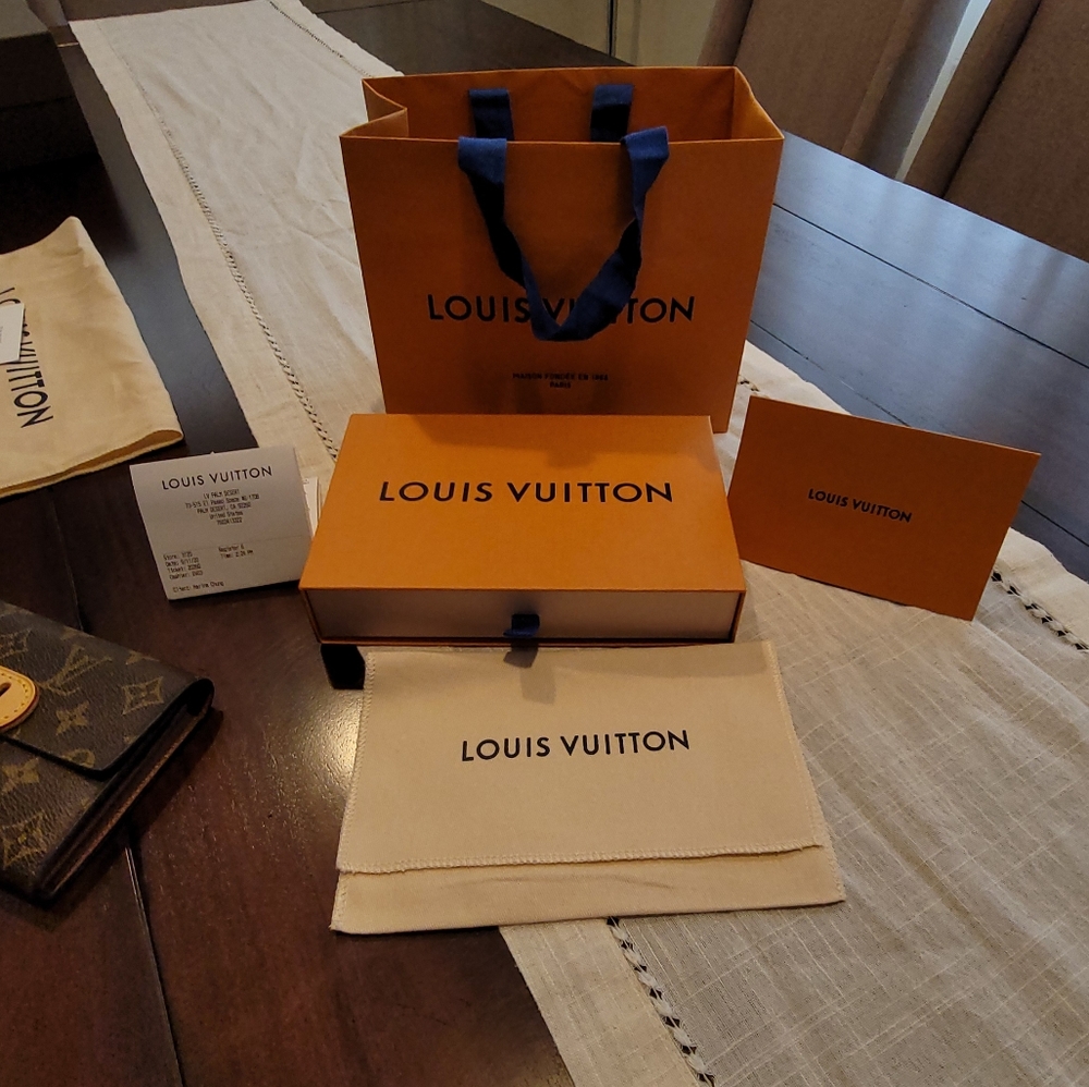 Louis Vuitton gift box dust bag